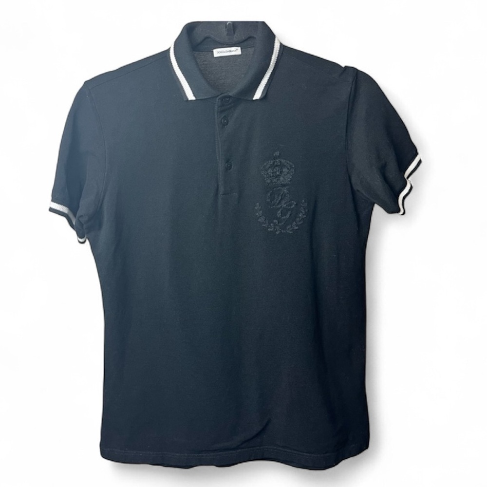 Dolce & Gabbana Black short sleeve polo kids 11